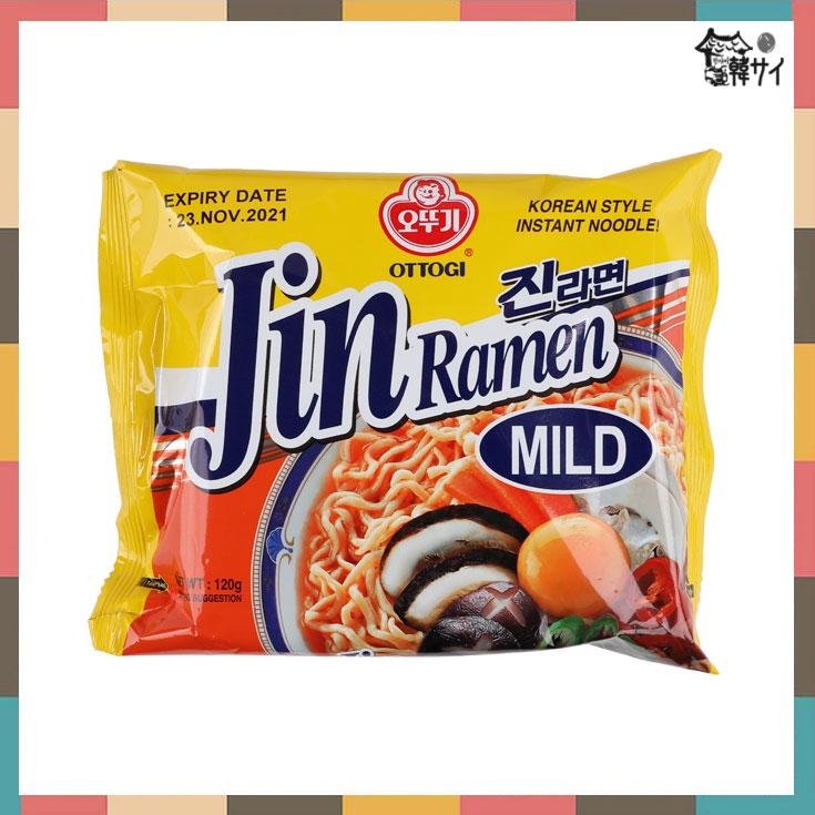 オットギ　ジンラーメン（純味）120g　★韓国食品 韓国料理 韓国ラーメン 韓国袋麺★