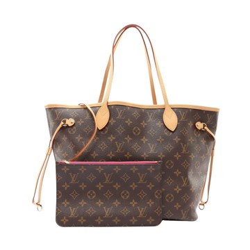 LOUIS VUITTON LV 路易威登 Neverfull MM 肩背包 棕色 原花帆布 M41178 【二手名牌BRAND OFF】