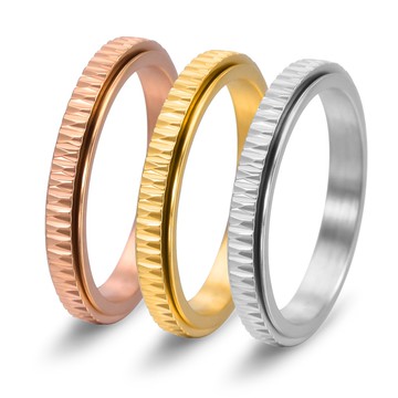 STEEL 鋼戒。轉動．小個性 | PA