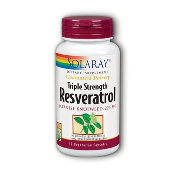 Triple Strength Resveratrol 60 Caps by Solaray