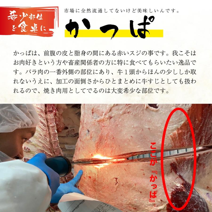 牛肉 肉 和牛 赤身肉 手切りカッパ（たれ漬け）鹿児島県産黒毛和牛 200g 希少部位特集