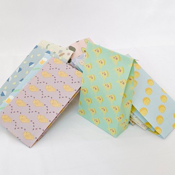 10種食物圖案紙袋 (底部有寬度)