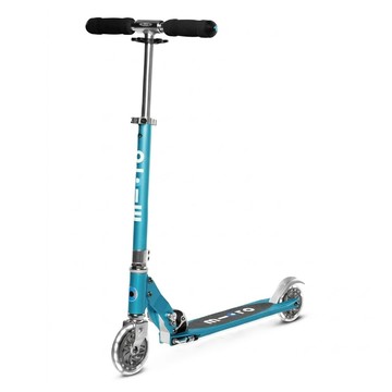 micro scooters Sprite 前輪LED超輕量滑板車  海洋藍  1個  手把高度63~95cm 踏板10 x 34cm