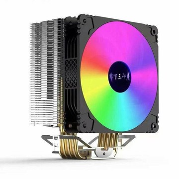 高效散熱 工業風扇 小型軸流風機 控制箱/機殼散熱1700散熱器CPU風扇1155電腦12代臺式機4銅管風冷下壓式AMD4熱管i5