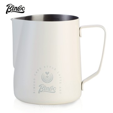 BINCOO 350ML/600ML 拿鐵拉花缸 大號奶缸 不銹鋼奶罐 內刻度咖啡奶罐 專業拉花缸