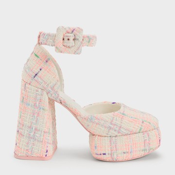 Sinead 方釦繞踝高跟鞋