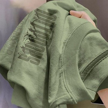 短袖男 夏季新款美式高街潮牌t卹寬鬆純棉大碼男青年裝半截袖 圓領短袖T卹 純棉寬鬆上衣 男生大碼短袖圓領英文字母印花T卹