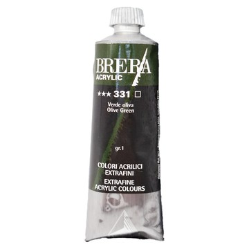 MaIMeRI 美利 BRERA 超細緻壓克力顏料 M0806331 S1 331OLIVE GREEN橄欖綠  60ml  1條