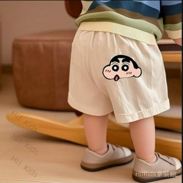 【店鋪熱銷】兒童夏季速幹哪吒短褲男童裝新款休閒寬鬆運動褲韓版百搭透氣夏天【Hi！Kids】