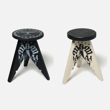 AirRoom正品 2026AW NEIGHBORHOOD M&M STOOL 職人手工木作 木頭椅凳 雙色 椅子