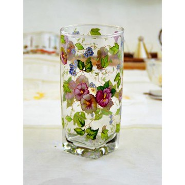 韓國進口鋼化耐熱玻璃方形涼水杯高杯耐熱茶水杯牛奶啤酒杯果汁杯