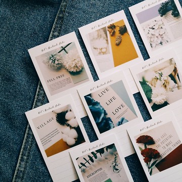 祝福小卡片 - 花草間呢喃 色票寫真小卡 (加購商品請勿單獨下單)