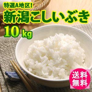 送料無料(北海道・九州・沖縄除く) 令和5年産 新米入荷 大人気！新潟県上越産こしいぶき10kg