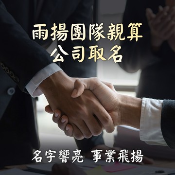 ★雨揚團隊親算-公司取名