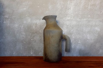 lelecoco .職人手感柴燒手捏大水壺 / 純手作陶藝