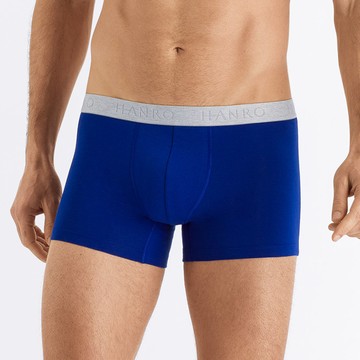 【HANRO】Cotton Essentials貼身四角男內褲S-XL(寶石藍)