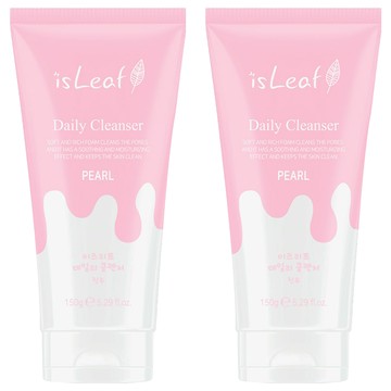 isLeaf 溫和柔膚潔顏乳 珍珠  150g  2件