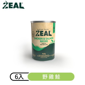 【ZEAL真致】鮮肉無穀犬主食罐｜野雞鮭390gX6入