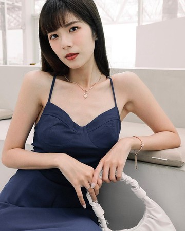 純銀八心八箭鋯石項鍊 - 金色花心兔(搭配1.5鑽項鍊)