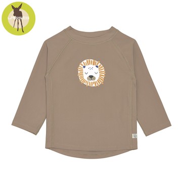 德國Lassig-嬰幼兒抗UV長袖泳裝上衣-可可獅子