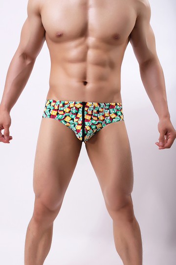 【我塑我形】時尚印花男士三角褲(魔術方塊款)