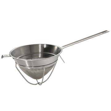 不鏽鋼營業用三角漏斗20cm l 細孔Ø0.4mm