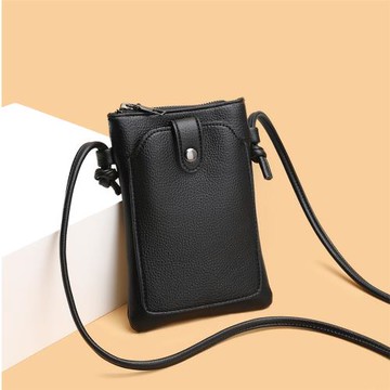 軟皮手機包女士斜挎包放手機的掛脖手機袋零錢包散步迷你小包包