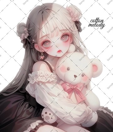 original sticker no.1157 人物貼紙 原創貼紙 人物貼紙 女孩貼紙 原創人物貼紙