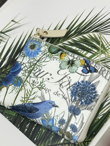 【L型短夾】鳥 L型拉鍊短夾 輕薄 零錢包 皮包 錢包 短夾 生日