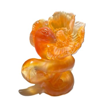 琉璃工房 LIULI 我有大花一朵 春風到 蛇年、生肖、虞美人