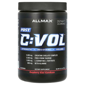 ALLMAX, C:VOL™ 鍛鍊後肌肉復原營養粉，樹莓奇異果味，13.2 盎司（375 克）