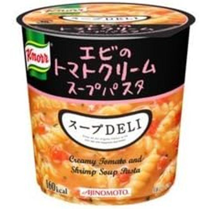 まとめ買い味の素 クノール スープDELI エビのトマトクリームパスタ 41.2g×24カップ（6カップ×4ケース）