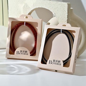 無痕不勒髮電話線頭戴式2入-兩色任選