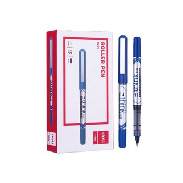 得力 Deli 直液式鋼珠筆 藍色 0.5mm 12支 /盒 EQ20030【APP滿額下單10%點數(單一帳號最高5000點)】1/31止