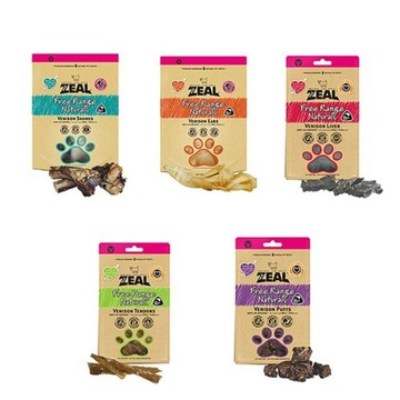 Zeal 【2入組】-天然風乾零食 85~300g(鹿系列) (寵物零食)