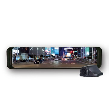 全球鷹 (免費安裝)MQ-9 12吋 4K＋2K GPS-WIFI 電子後視鏡＋64G記憶卡-(台灣製造)