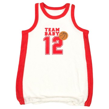 akachan honpo - 趣味包屁衣-運動-紅色