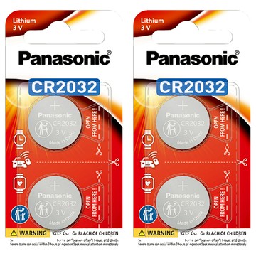 Panasonic 國際牌 台灣公司貨 鋰鈕扣電池 CR-2032TW  2入  2組