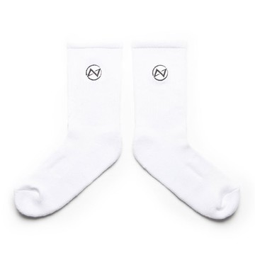 UNDER PEACE 20SS INFINITY LOGO / POLYGIENE SOCKS 機能除臭 中筒襪 / 小腿襪 (白色)