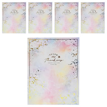 SEASON Paper&Gift 四季紙品禮品 A4精裝資料簿30入  粉紋  5本