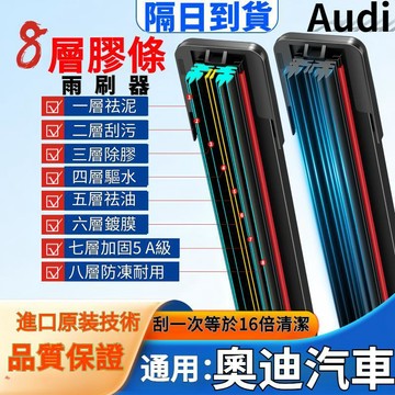 隔日到貨 奧迪雨刷器 八層雨刮器 汽車雨刷 車用雨刮 雨刷 雨刮 A4 A5 A6 A7 A8 E-tron S3 S6