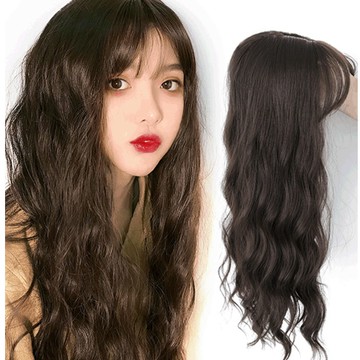 FoxBi，3D補頭頂螺絲捲增髮量減齡造型假髮(多色)