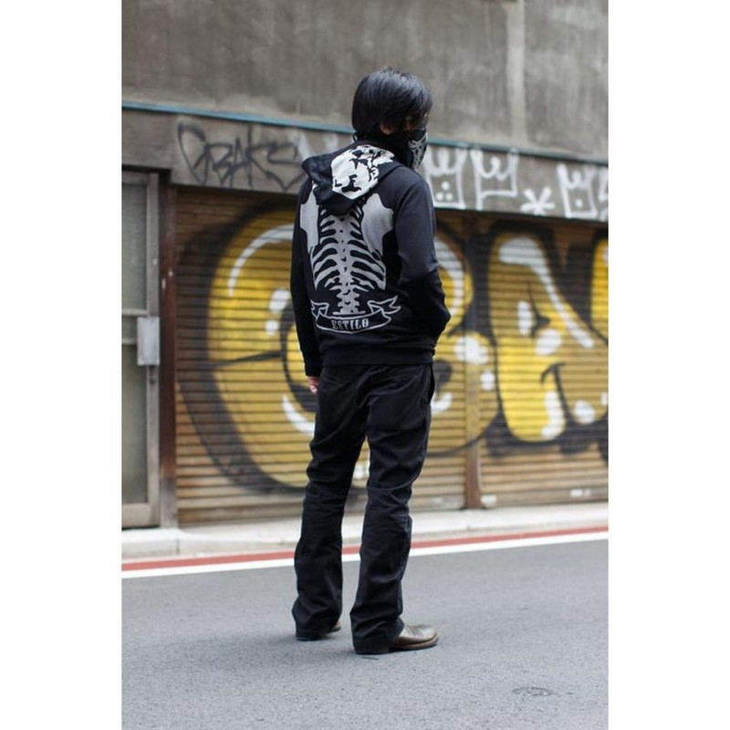 スカルパーカー ドクロ パーカ SKULL BONE PARKA ロック ファッション