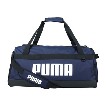 PUMA CHALLENGER運動中袋-側背包 裝備袋 手提包 肩背包 旅行袋 07662102 丈青白