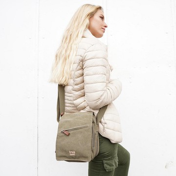 TRP0239 Troop London 輕量簡約帆布斜背包(4色可選)