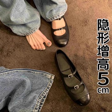 香港羊皮2025春秋圓頭復古法式平底淺口百搭瑪麗珍女單鞋真皮瓢鞋