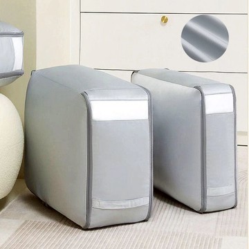 輕奢可視網紗貢緞羽绒/蠶絲被專用壓縮收納袋 特大款 三色可選 任選2入組 008007 豆沙粉(特大款)x2