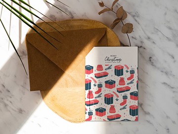 禮物聖誕卡【CM17013】洛可可草莓 WELKIN手創明信片