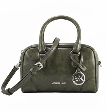 Michael Kors THOMPSON迷你款-柔軟仿古皮革手提/斜背/波士頓包35F5S7OC0Y(橄欖綠)