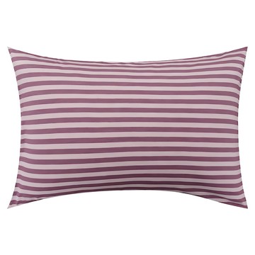MUJI 無印良品 棉天竺枕套 43  63 x 43cm  1個  紫橫紋